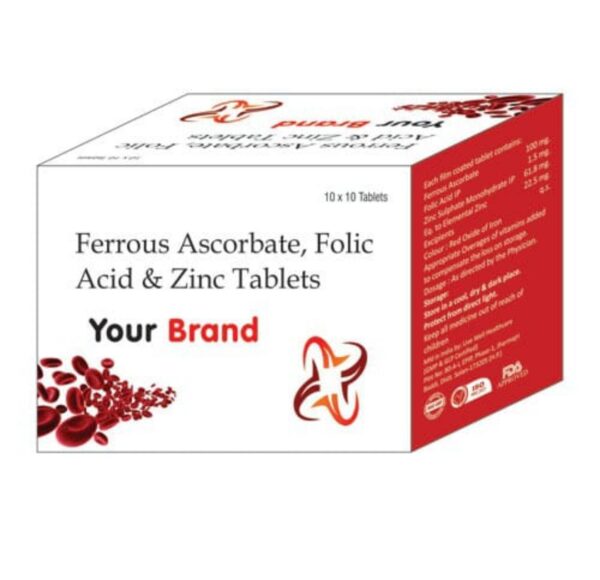 Ferrous Ascorbate, Folic Acid & Zinc